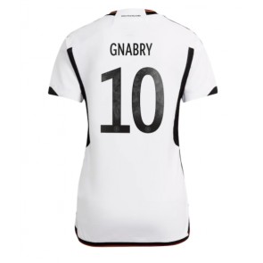 Tyskland Serge Gnabry #10 kläder Kvinnor VM 2022 Hemmatröja Kortärmad